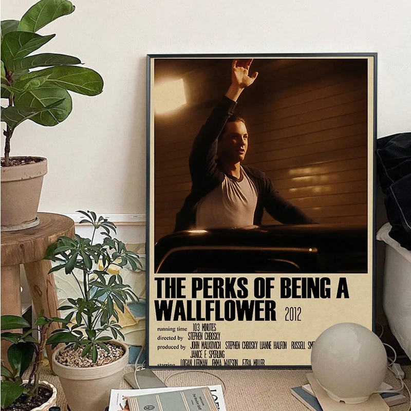 Film The Perks Of Being A Wallflower Prhonneur and Posters, Wall Art, Retro Posters for Home, Nordic Home Decor, Good Quality