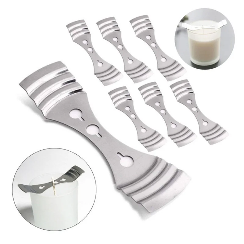 100pcs Three Hole Candle Core Holder, Cotton Core Positioning, Wax Core Middle Fixing Bracket