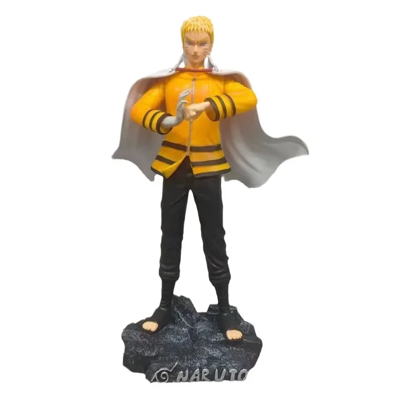 

24cm Naruto Uzumaki Naruto Anime Figure Standing Posture Handmade Figure PVC Decoration Model Pendant Christmas Gift For Child