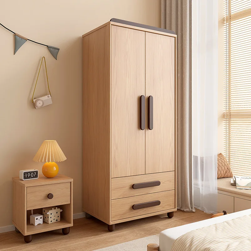 

Multilayer board wardrobe Modern simple two-door three-door swing-open door wardrobe Size apartment combination wardrobe