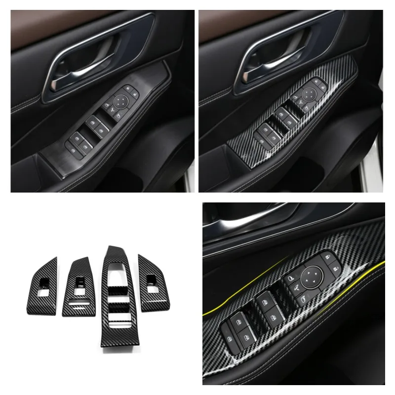 

For Nissan X-Trail X Trail / Rogue T33 2021 2022 Accessories Door Armrest Window Switch Control Protection Panel Cover Trim