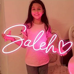 Custom Neon Sign Led Name Light for Kids Name Custom Signs Teenage Gift Led Neon Sign for Wall Decor Bedroom Decor Personalized