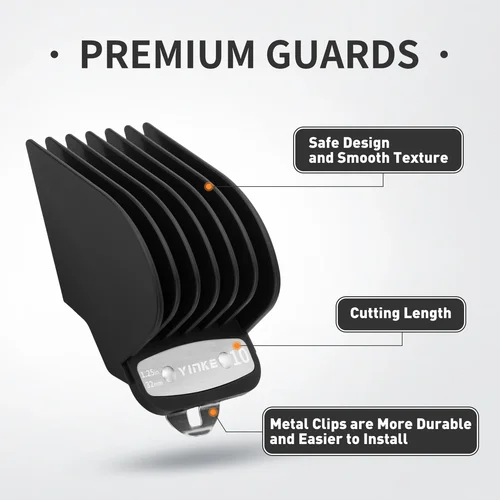 Imagen 2 del producto Peine de límite grande Yinke de 32mm, 38mm y 51mm para protectores de cortadora de pelo Wahl, peines guía de corte para barbería, accesorio para cortapelos eléctricos