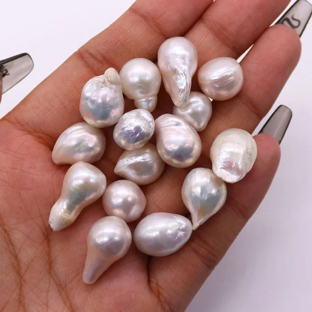 Edison Freshwater Irregular White Non-hole Loose Pearls 10-19mm DIY Fashionable and Creative Necklace and Earring Jewelry