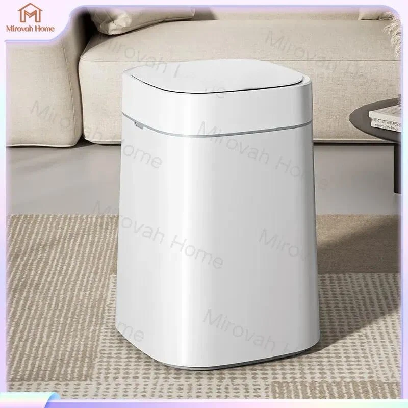 For Smart Sensor Trash Can 16L Automatic Induction Waste Bin Touchless Garbage Can for Kitchen Bathroom Bedroom Living Room
