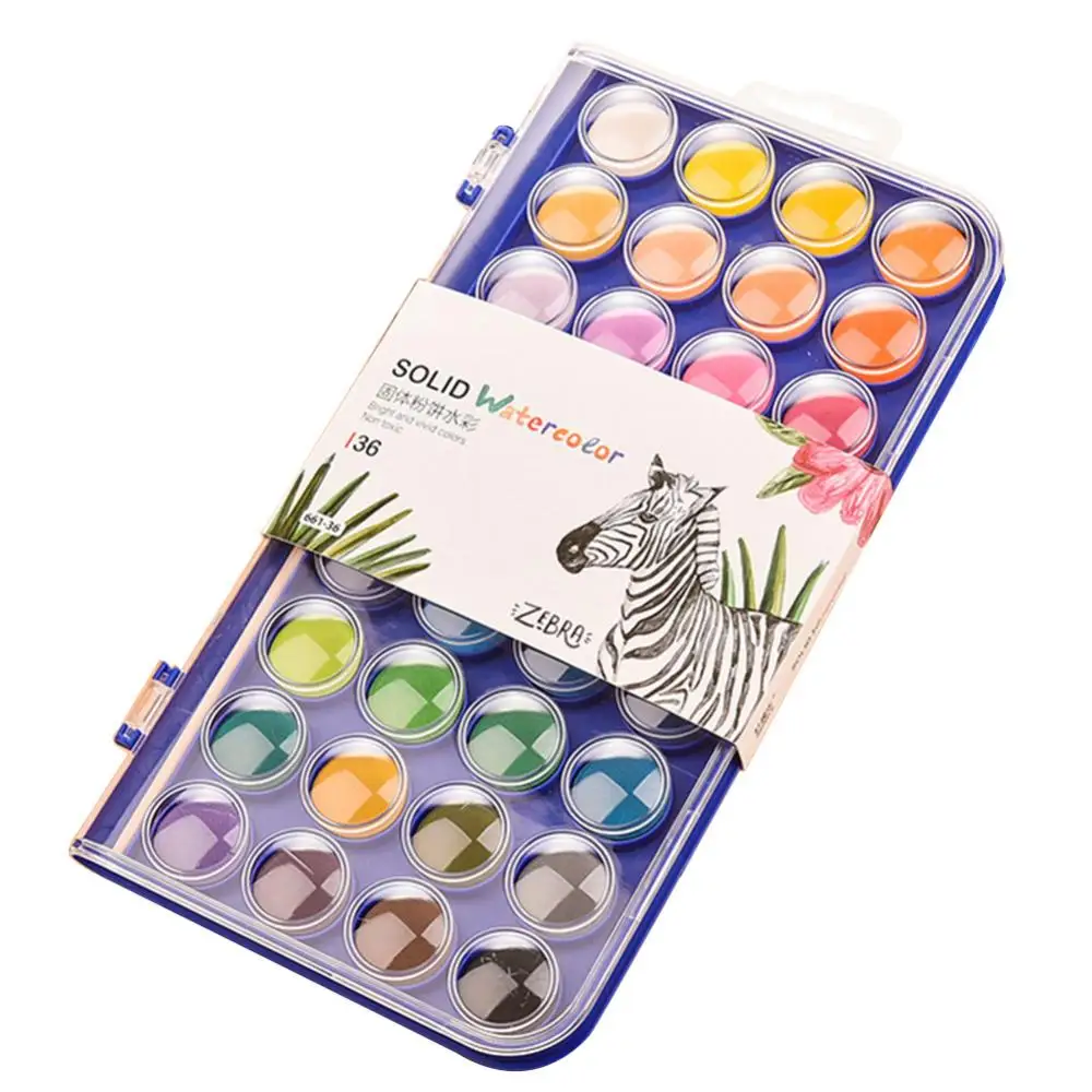 旅行用水彩絵の具セット,水彩ブラシペン,画材,12 18 24 36色