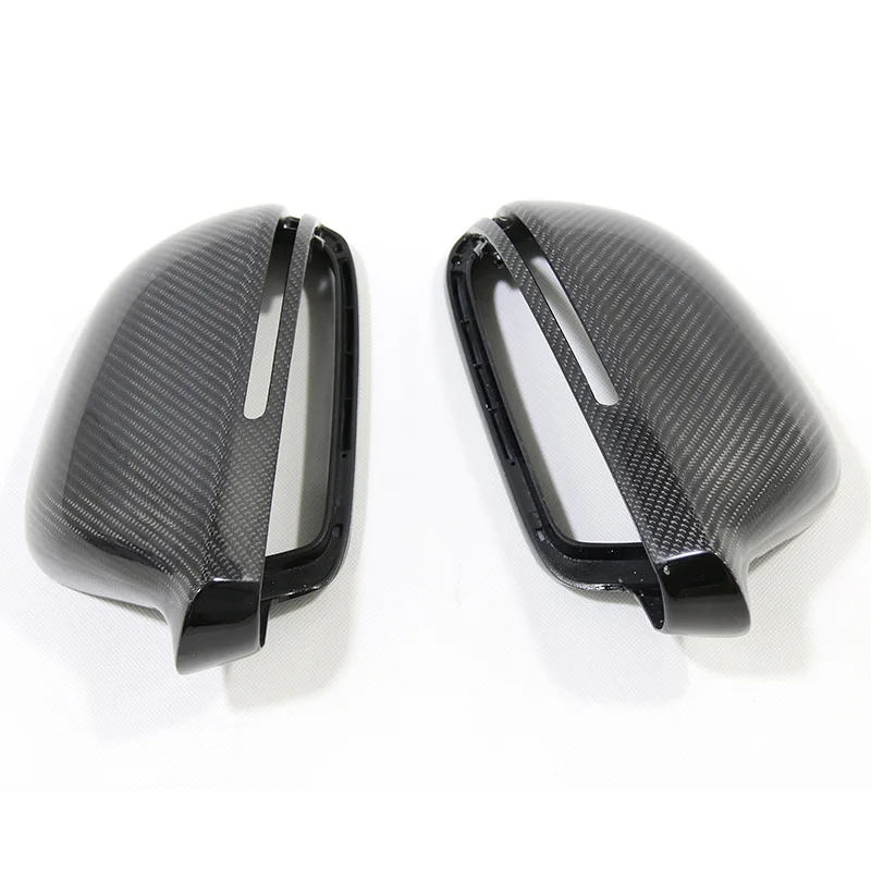 For A4 B8 2009-2012 A4B8 Carbon Fiber Modified Mirror Housing Rearview Mirror Cover Protective Decoration