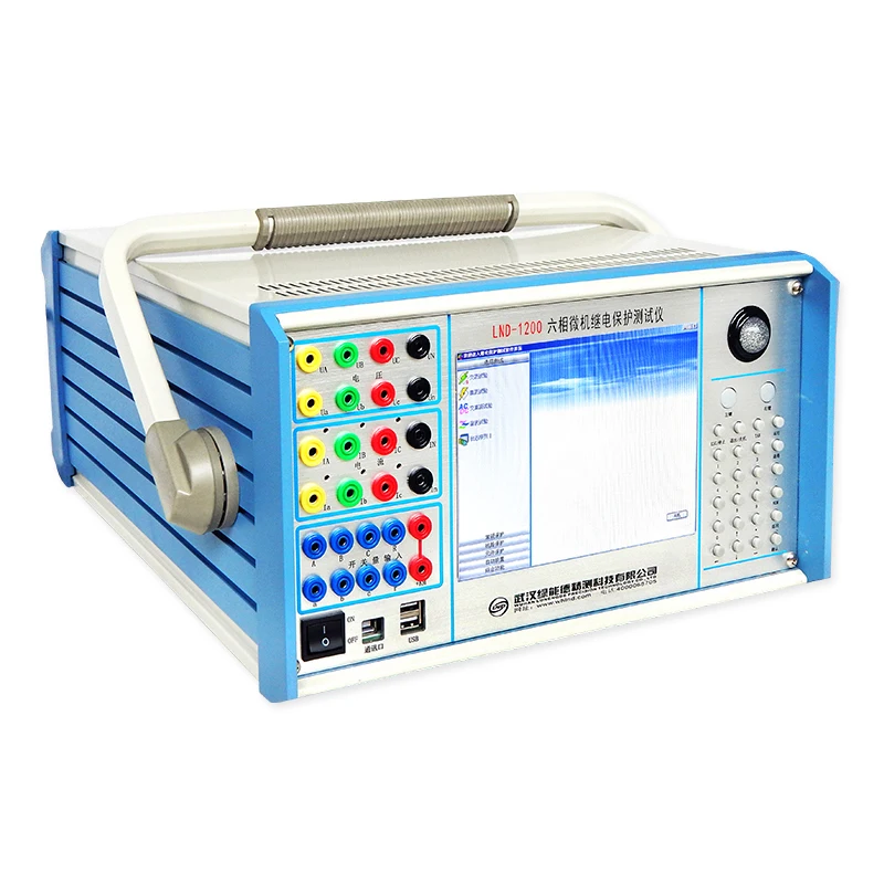 VLUUKE LND-1200 6 Phase Electronic Relay Protection Tester High Precision IP67 Protection 0.2 Accuracy 10W Power 2-Year Warranty