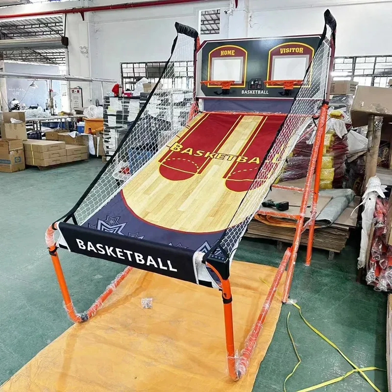 Dual Shot Sport Basketball Arcade Equipment Home Foldable Shooting Game Machine