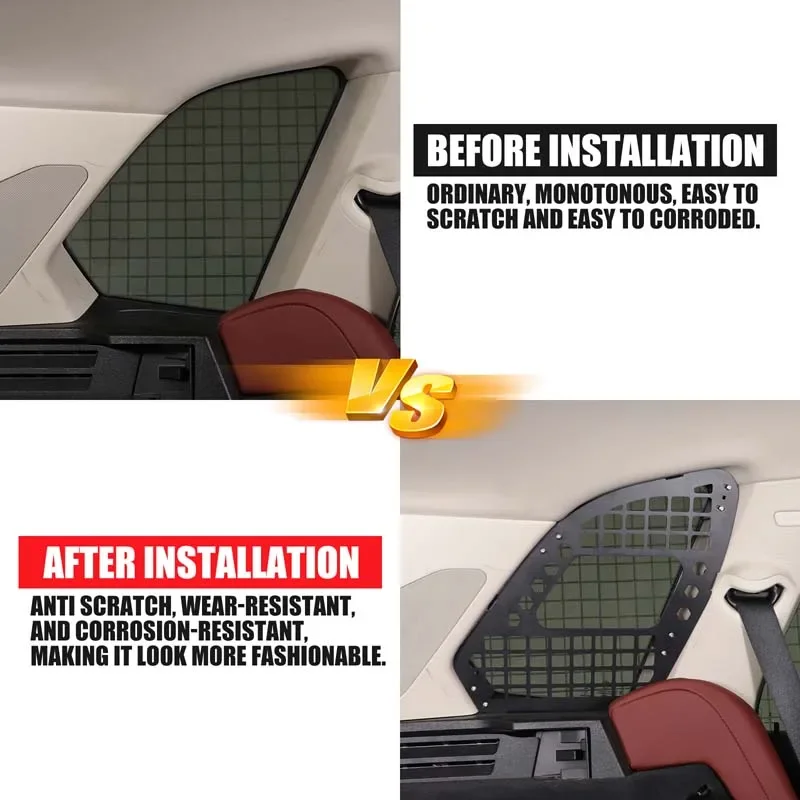 لسيارات BMW X5 G05 2019 + سبائك الألومنيوم الأسود تصفيف السيارة الجذع الجانب رف معلق اكسسوارات تعديل السيارات الداخلية 2 قطعة #2