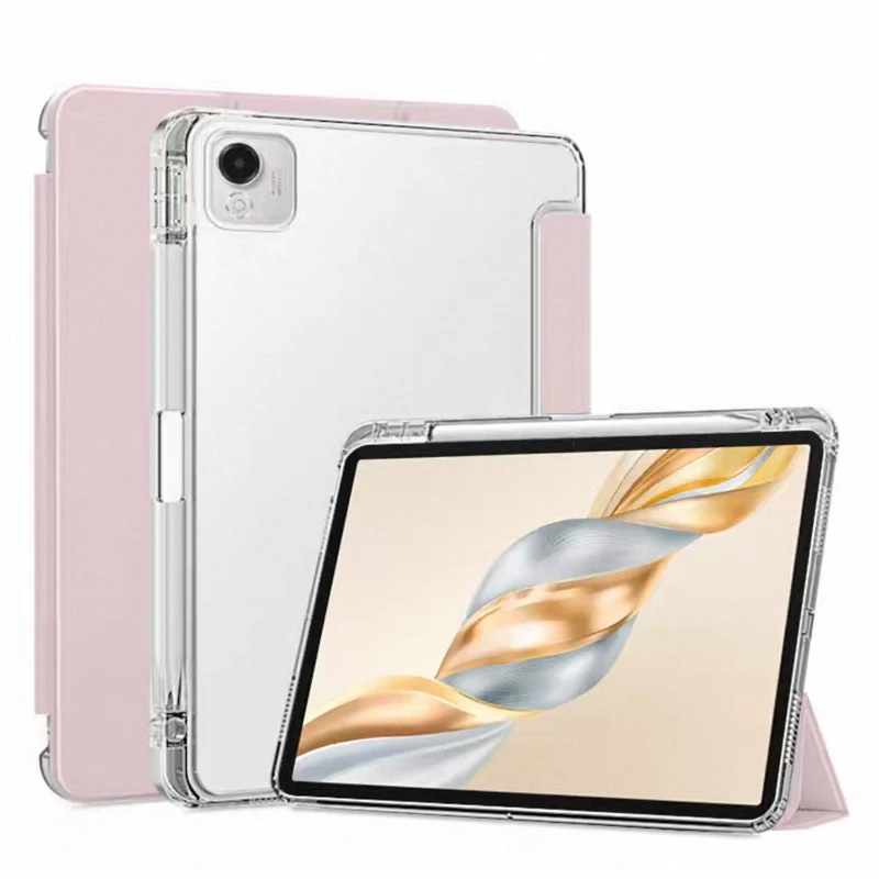 

Чехол для Honor Pad X9A с держателем для ручек из искусственной кожи, мягкая складная подставка для Honor Pad X9a 2025, чехол 11,5 дюймов