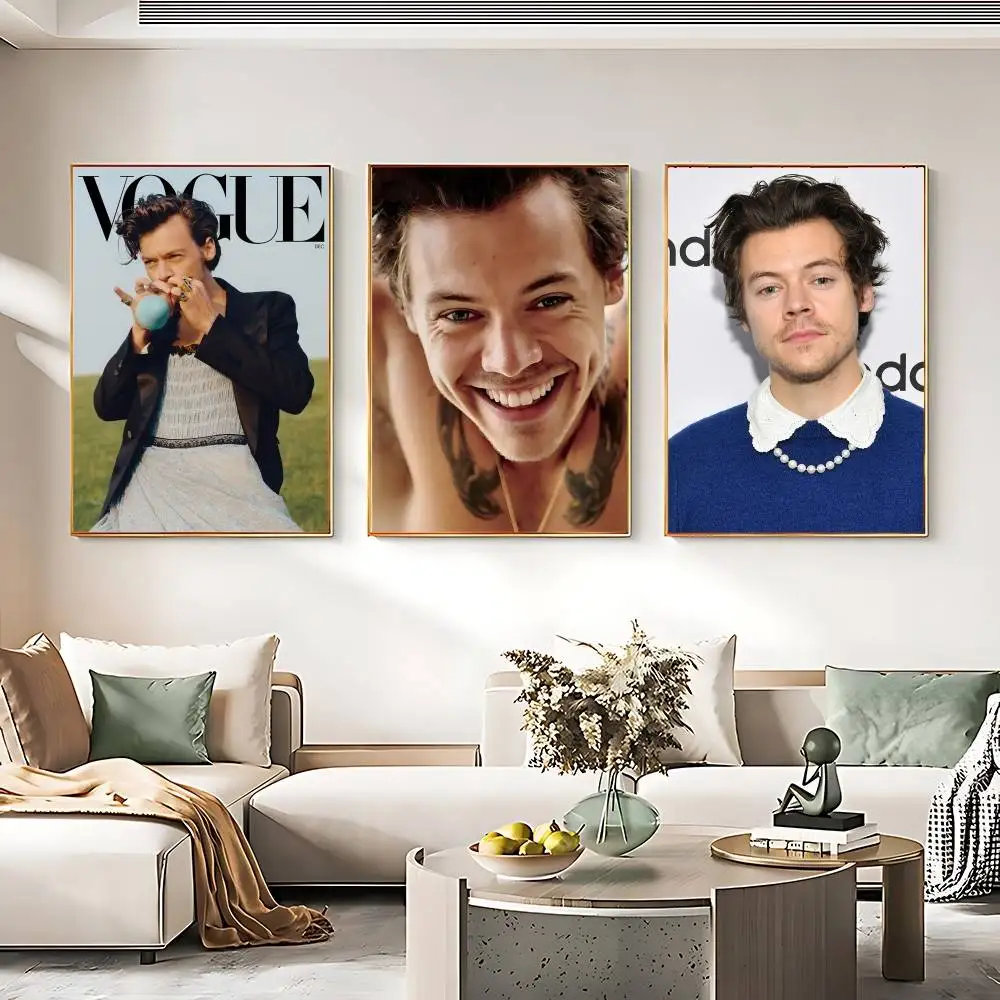 Singer H-Harry E-Edward S-Styles Poster Sticky Posters Waterproof Paper Sticker Coffee House Bar Home Decor
