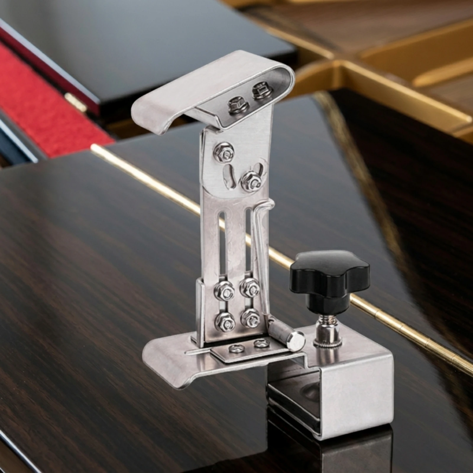 Piano Pedal Extender with Adjustment Knob Compact Piano Auxiliary Pedal Metal Easy to Install for Children, Home Lessons