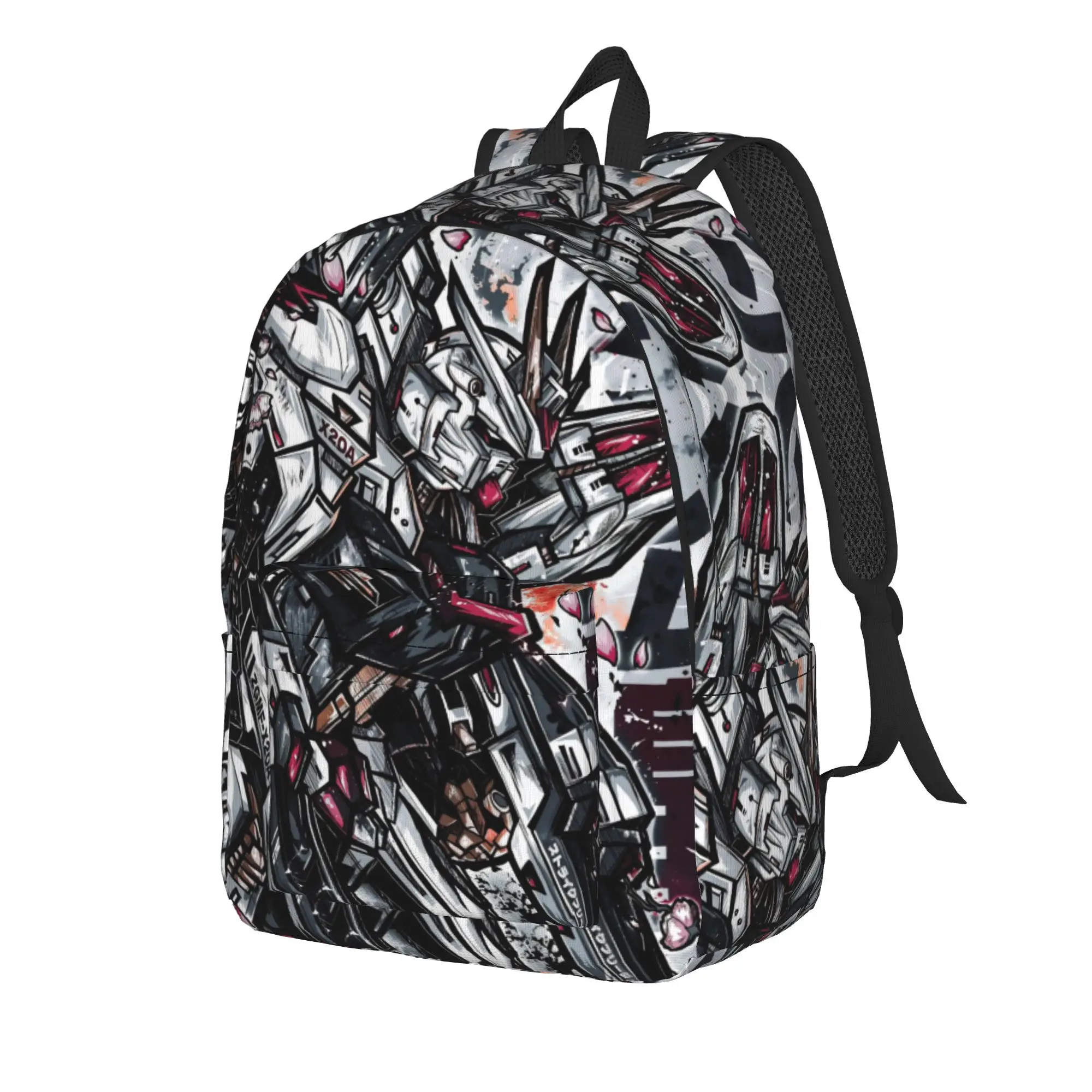 mobile suit gundams Backpack for Men Women Casual High School Hiking Travel Daypack  Laptop Computer Canvas Bags Outdoor