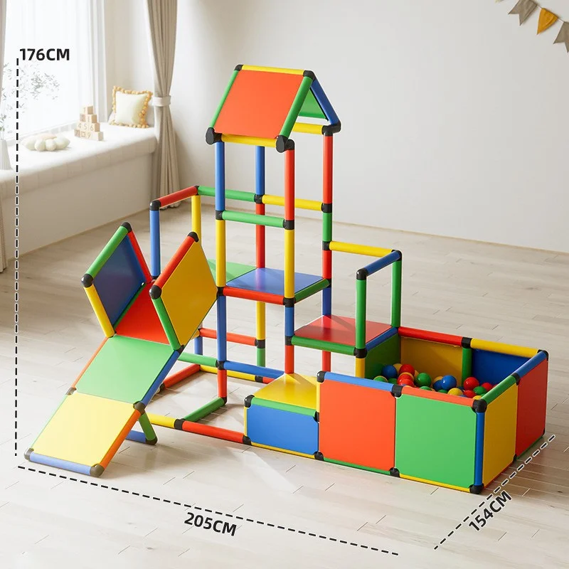 

Colorful Build Together Multifunction Safety Kids Indoor Climb and Slide in Home