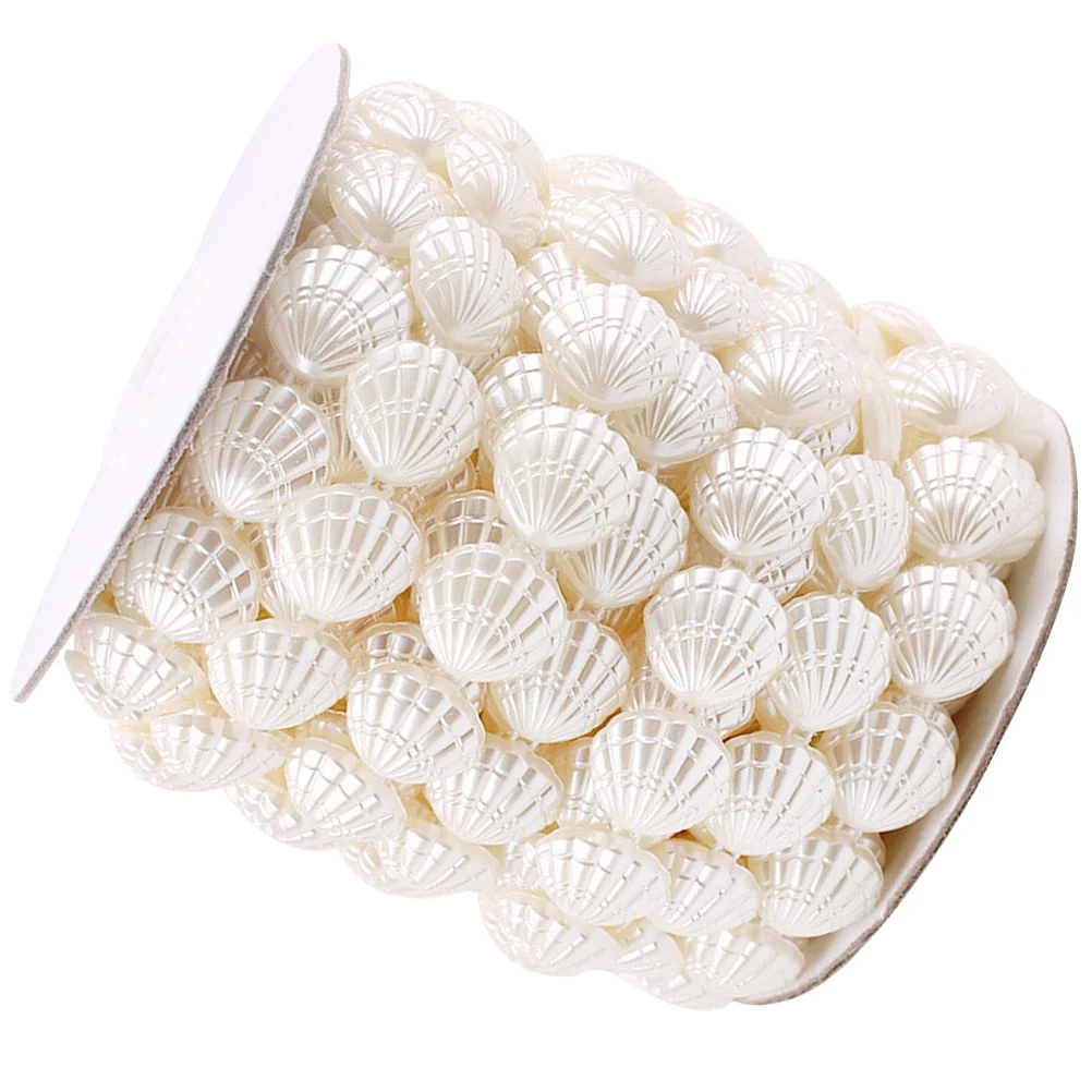 

1 Roll Beaded Curtain Sea Ocean For Diy Jewelry Making Wedding Decor Shell Beads Craft Set Beads For Curtain Making