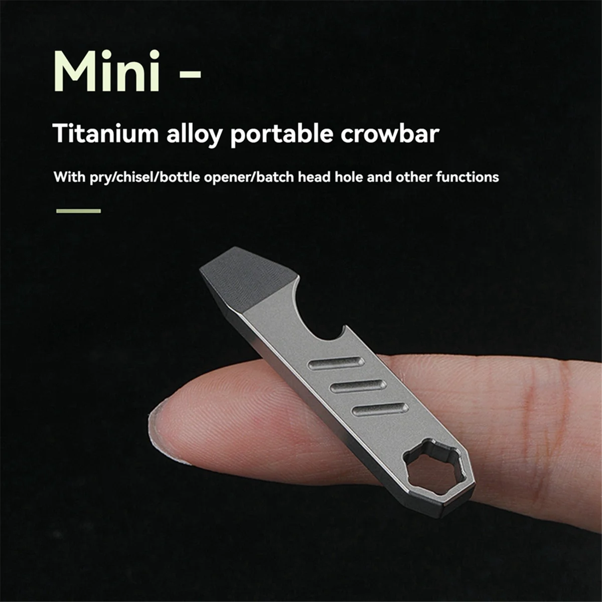 Multifunctional Mini Crowbar, Bottle Opener, Hexagonal Wrench, Portable Outdoor Multi-Functional Tool Camping Equipment