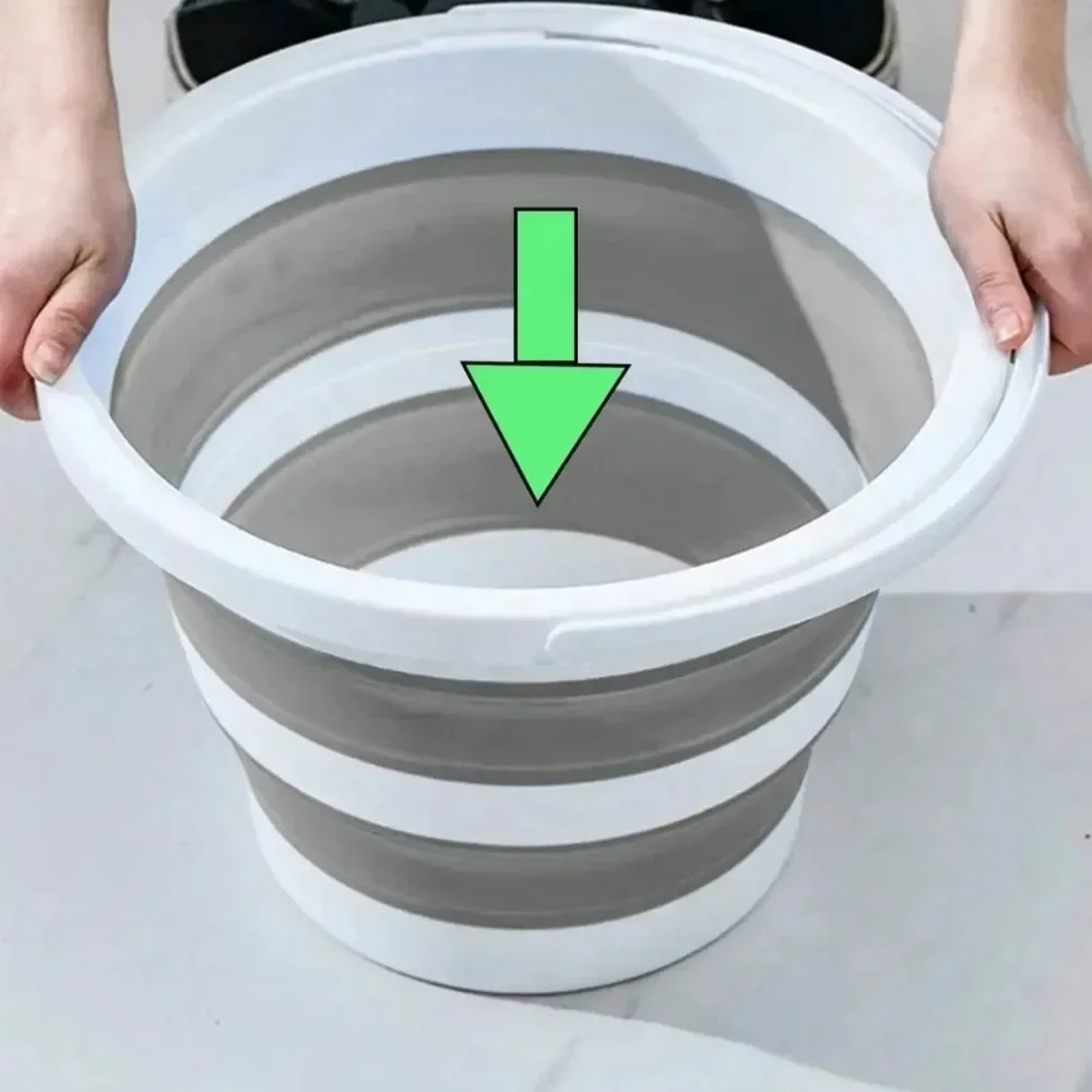 

Collapsible Water Bucket, 1pc Portable Folding Bucket for Travel Hiking Fishing Car Washing Foot Soaking Household
