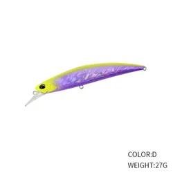 Minnow hundido tipo jerkbait electroplatinado para lubina