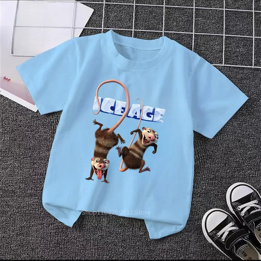 Ice Age Takes Over Our Kids Summer Collection Trendy Adorable Animated Prints on T-shirts for Boys Girls Ideal Gift for Children