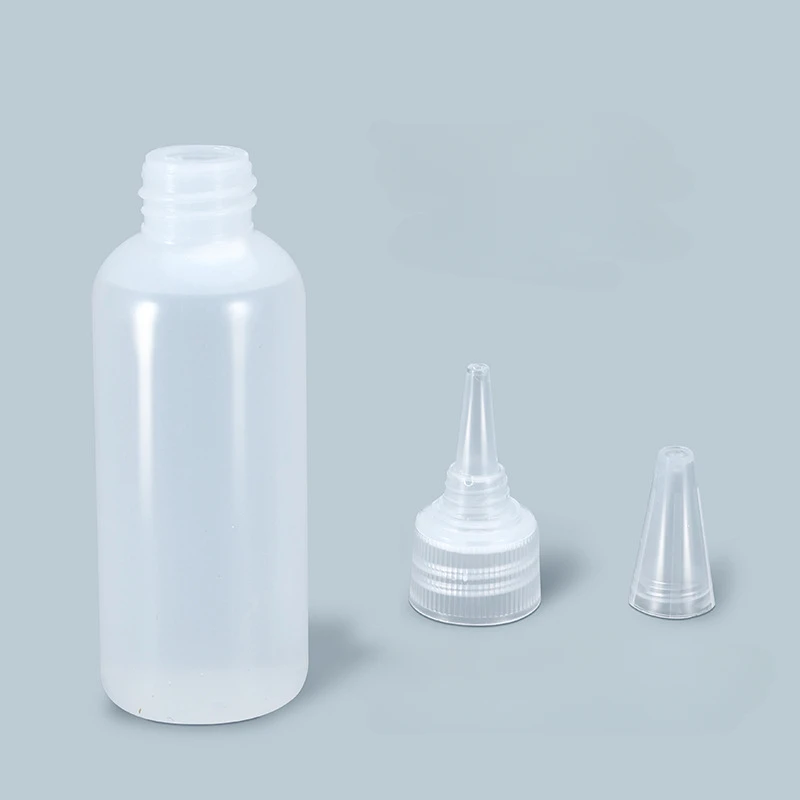 Flacone da spremere da 30/60/100/120ML per contenitore per schizzi in plastica per salsa bottiglia riutilizzabile con tappo per contenitore per colla da cucina