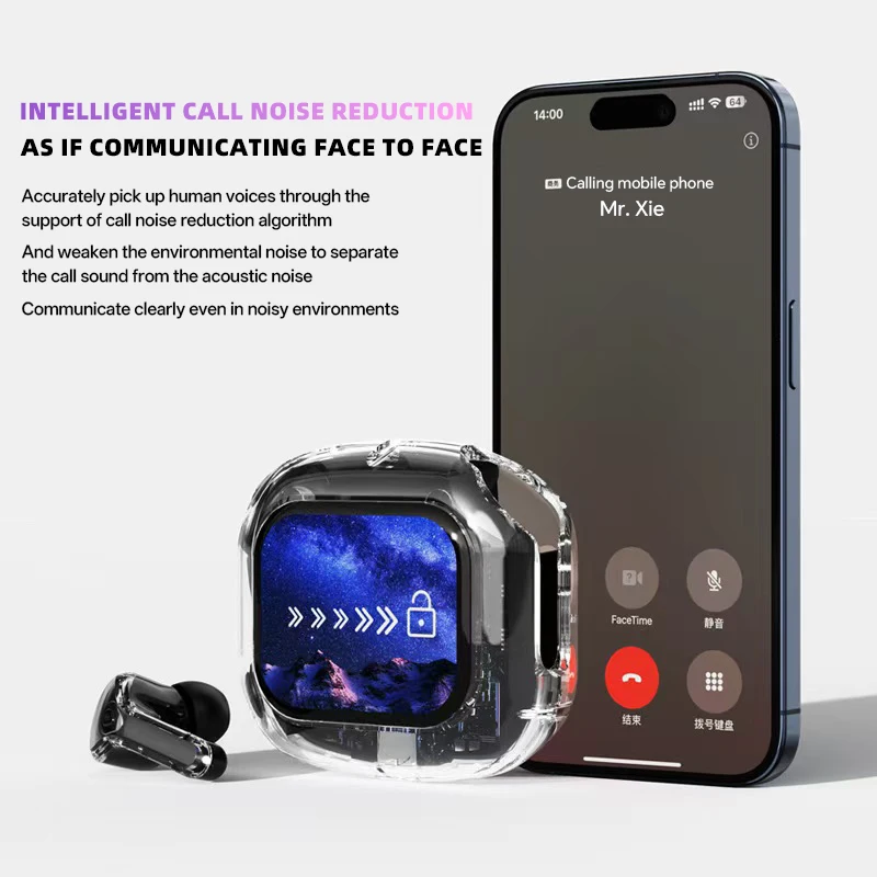 سماعات ترجمة Ai مع شاشة تعمل باللمس، وسماعات بلوتوث لاسلكية ذكية، وسماعات أذن ترجمة HiFi في الوقت الحقيقي #4