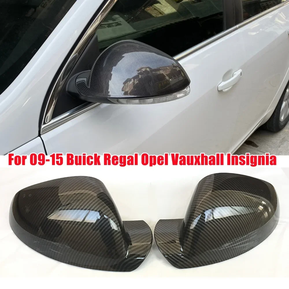 For Buick Regal Opel Vauxhall Insignia 2009-2016 ABS Rearview Car Side Mirror Cover Wing Cap Exterior Door Trim Replacement Part