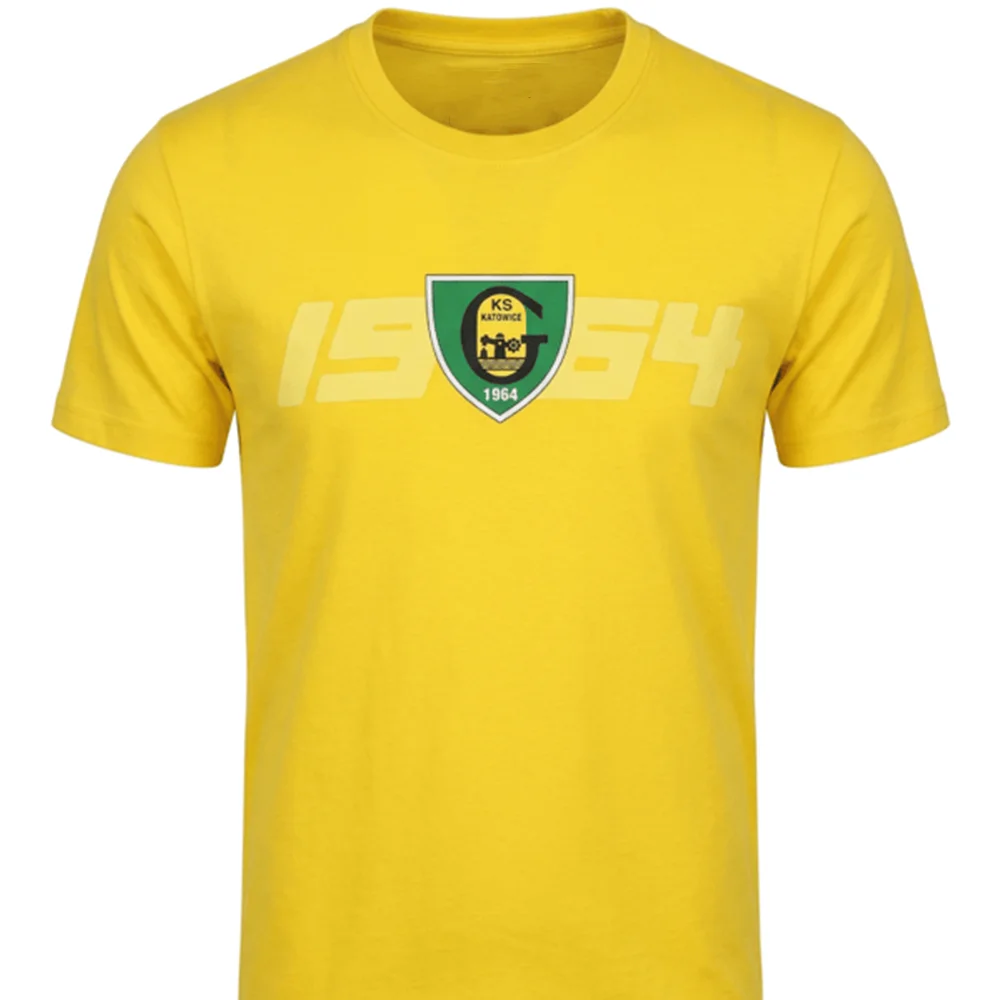 

Футболка унисекс GKS Katowice (Польша) для футбольного клуба, разноцветная, свободного кроя, быстросохнущая, с круглым вырезом, повседневная, памятная футболка для фанатов