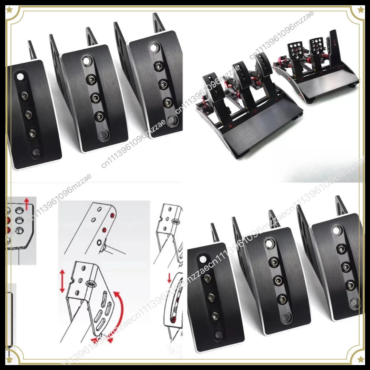 Racing Simulation Interchangeable Foot Pedal Surface V3 Universal