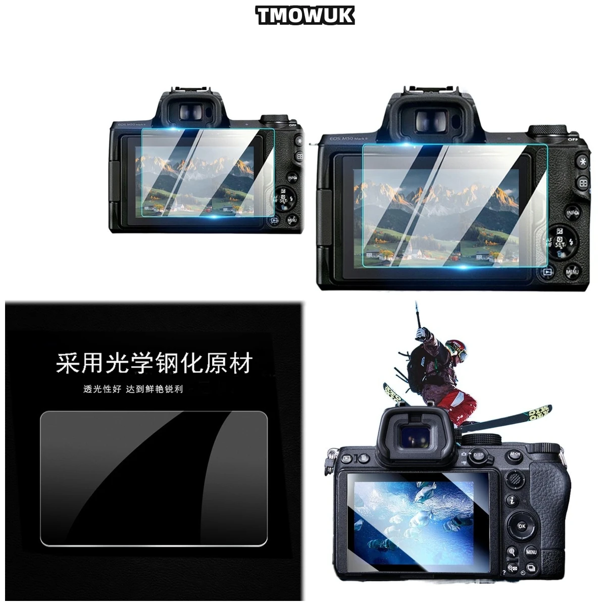 

For Nikon D3500 3300 3400 3600 3100 3200 K50 Tempered Glass Screen Protector 9H Hardness HD Film