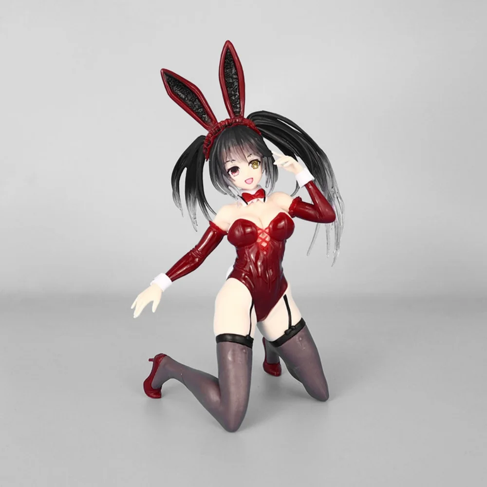 

Anime Character Date A Live Figurine, Tokisaki Kurumi Kneeling Posture, Bunny Girl Figurine Model Ornament