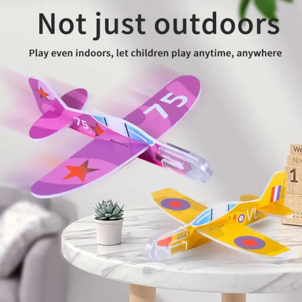 1/10pcs Outdoor Throwing Airplanes Children DIY Handmade Flying Glider Planes Toys Kids Model Fillers Glider Toys Kids Game Gift