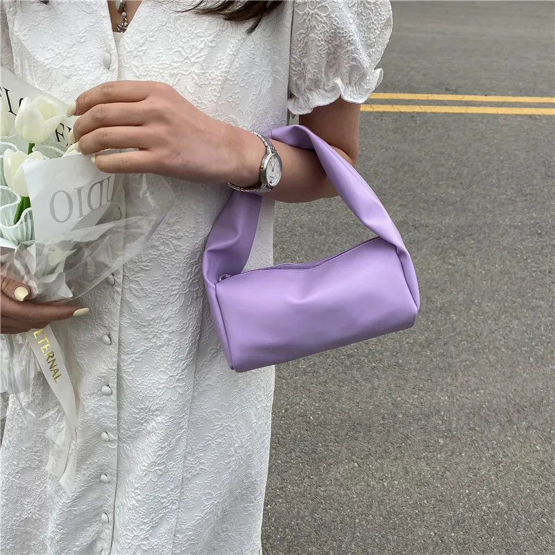 

Женская модная сумка-клатч из искусственной кожи, однотонная женская цилиндрическая сумка-тоут для телефона, маленькая сумочка для покупок на открытом воздухе, бизнеса