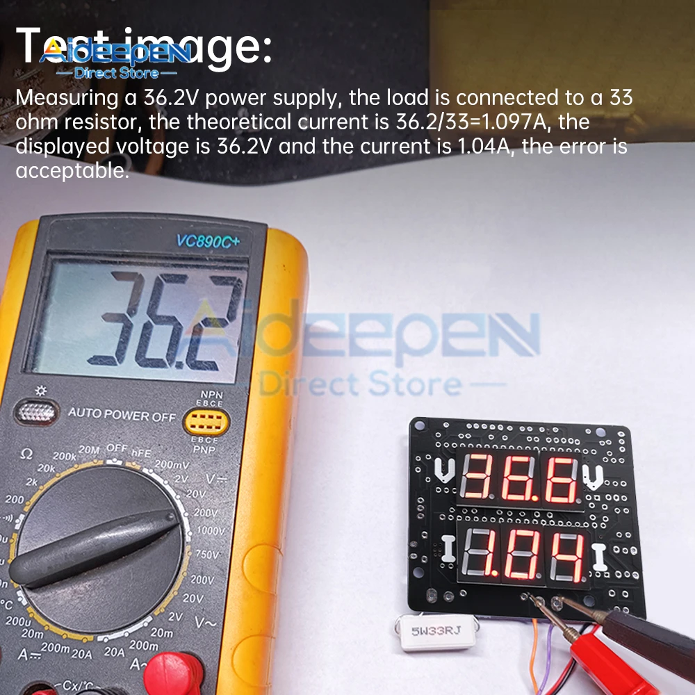 เครื่องวัดกระแสไฟและแรงดันไฟฟ้ากระแสตรงแบบดิจิตอล DC 0-200V แอมมิเตอร์2A แอมมิเตอร์ชิ้นส่วนอุปกรณ์เชื่อมอิเล็กทรอนิกส์แบบทำมือ ICL7107