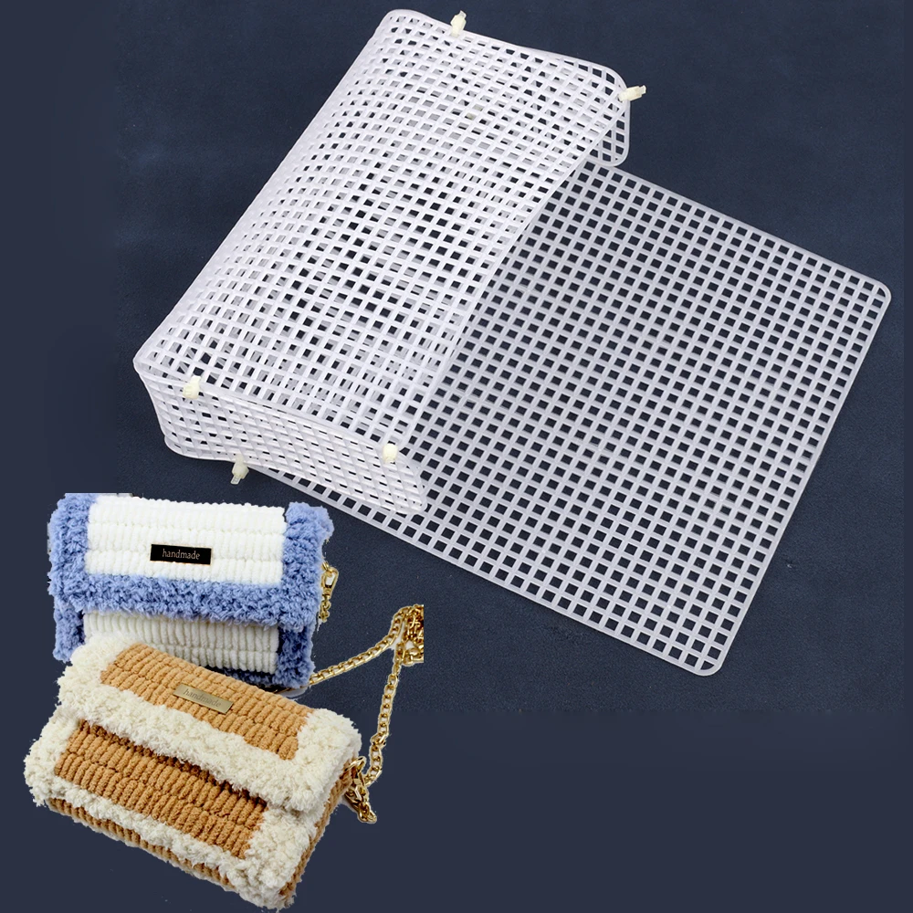 New Auxiliary Knitting & Weaving Plastic Mesh Sheet DIY Bag DIY Bag Accessories Easy Knit Helper Plastic Mesh Sheet