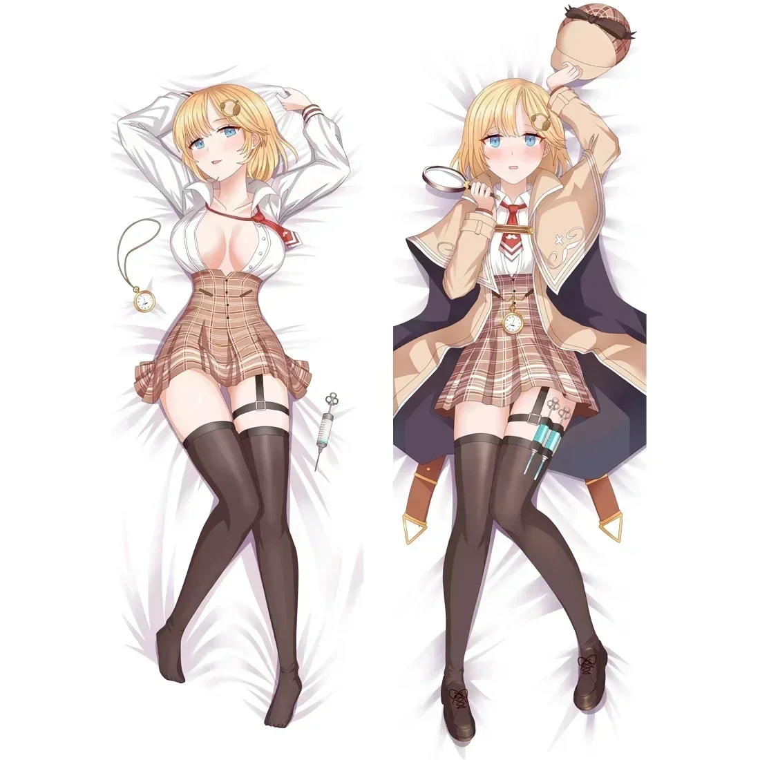 60x180cm Vtuber Watson Amelia Dakimakura Pillow Case Hugging Body Pillowcase Bedding Decorating Gift