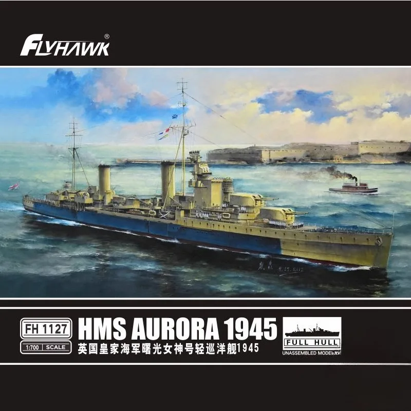 

Комплект пластиковой модели корабля Flyhawk FH1127 HMS Aurora 1945 1/700