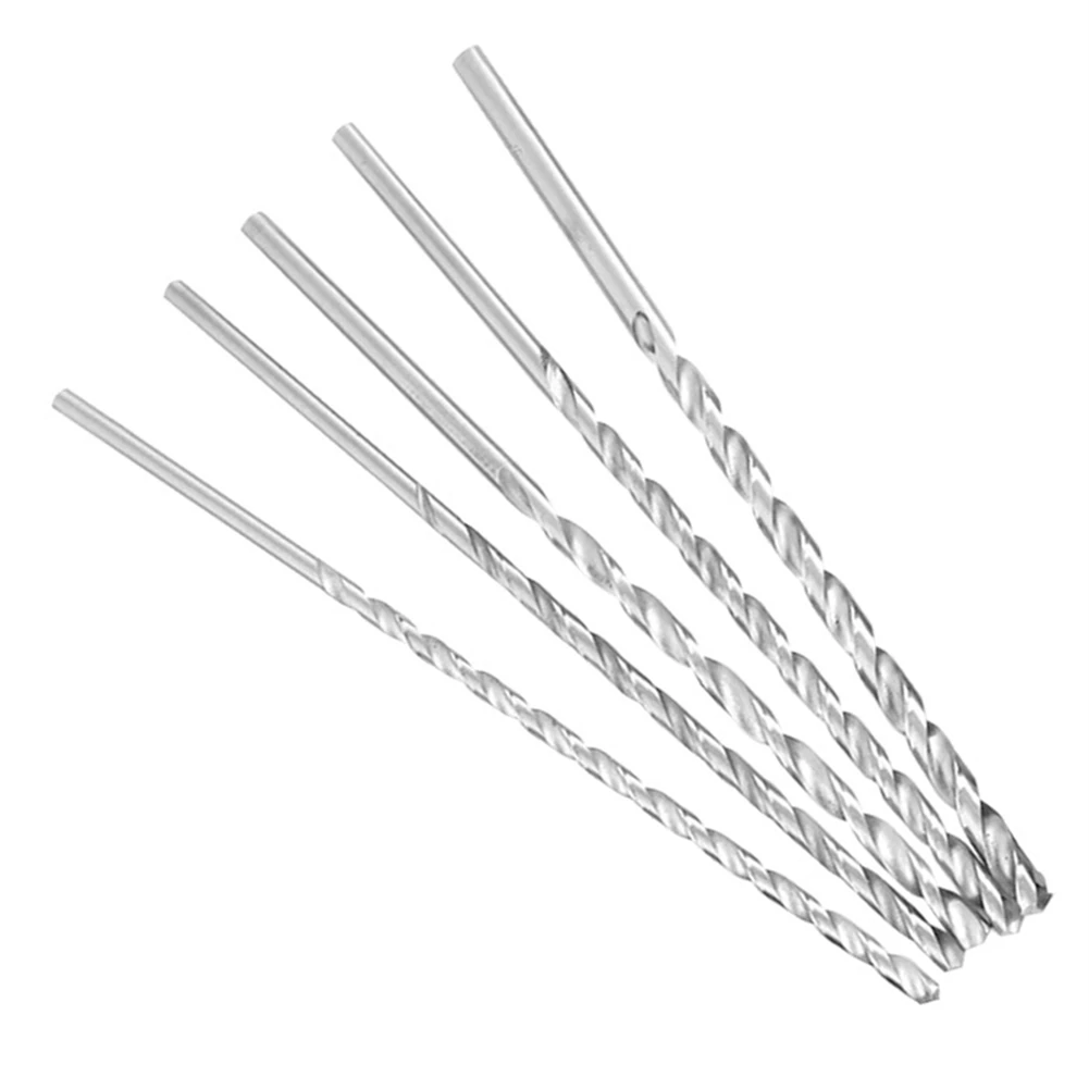 

5Pcs Extra Long 150mm HSS Twist Drill 2mm 3mm 3.5mm 4mm 5mm Straigth Shank Auger Wood Metal Drilling Tools Drill Bit