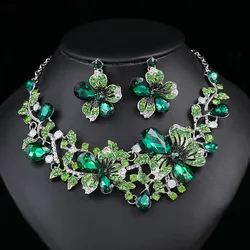 Accessories Retro Necklace Set Women's Luxury Crystal Banquet Dress Accessories