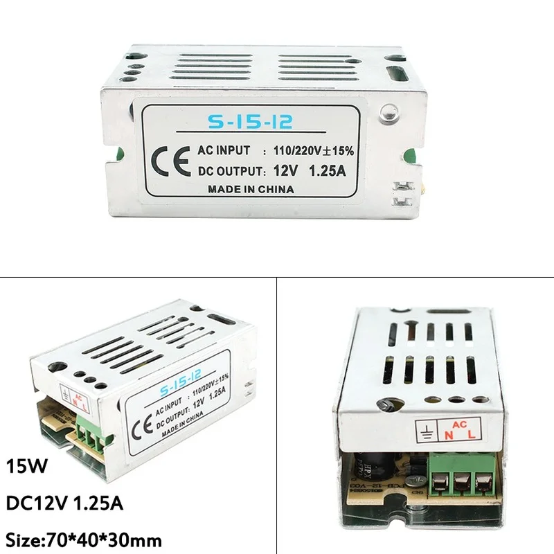 AC DC 110V 220V TO 5V 12V 24V 48V Switching Power Supply Source 5V 12V 24V 48V SMPS Fonte Power Supply 5 12 24 48V Transformer