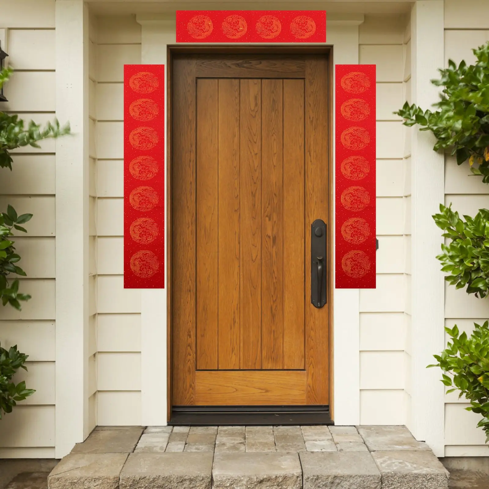 5 Sets 17cm 104cm Spring Festival Paper Red Calligraphy Blank Rice Creative New Year Wishes Writing Couplets Portable