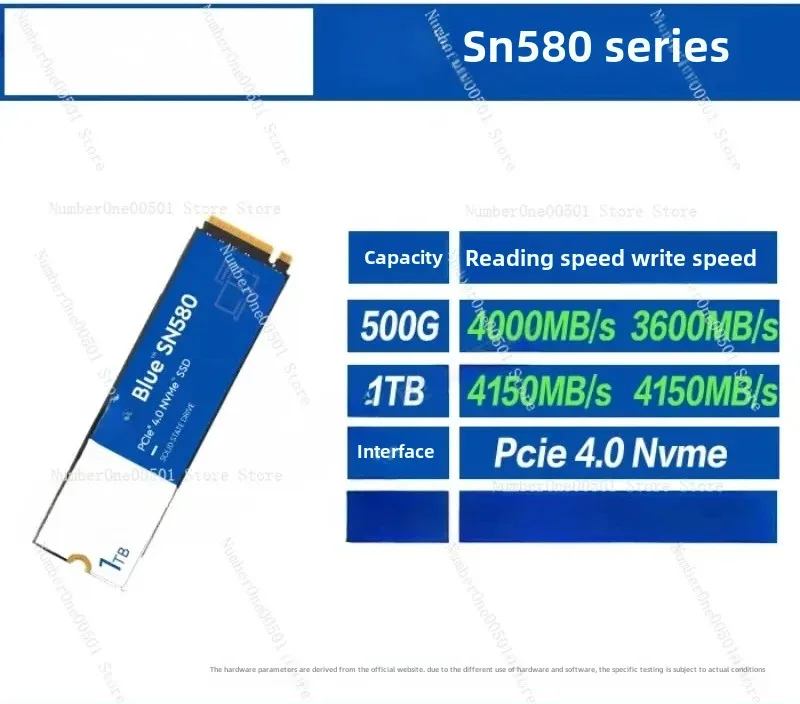 SN350 SN580 500G 1TB SSD Desktop Notebook NVME M.2