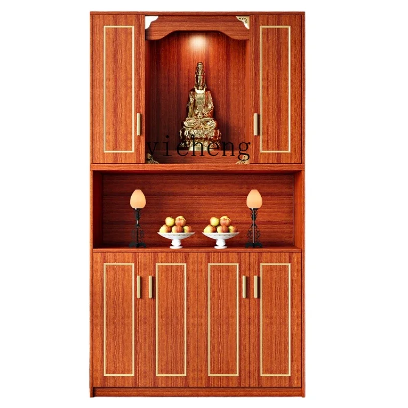 

ZC Buddhist shrine multi-layer new Chinese vertical cabinet aluminum alloy living room Shentai Bodhisattva shrine