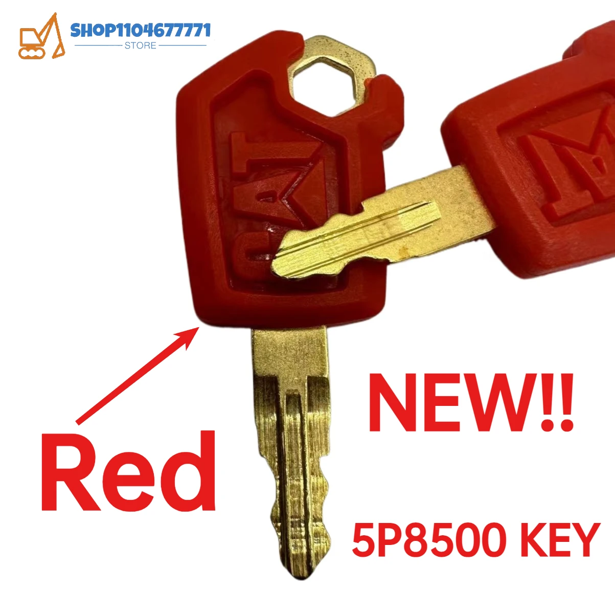 

20 pieces 5P8500 For Caterpillars Excavator Keys New Start Ignition Key CATE320 305.5 307 313 320D2GC