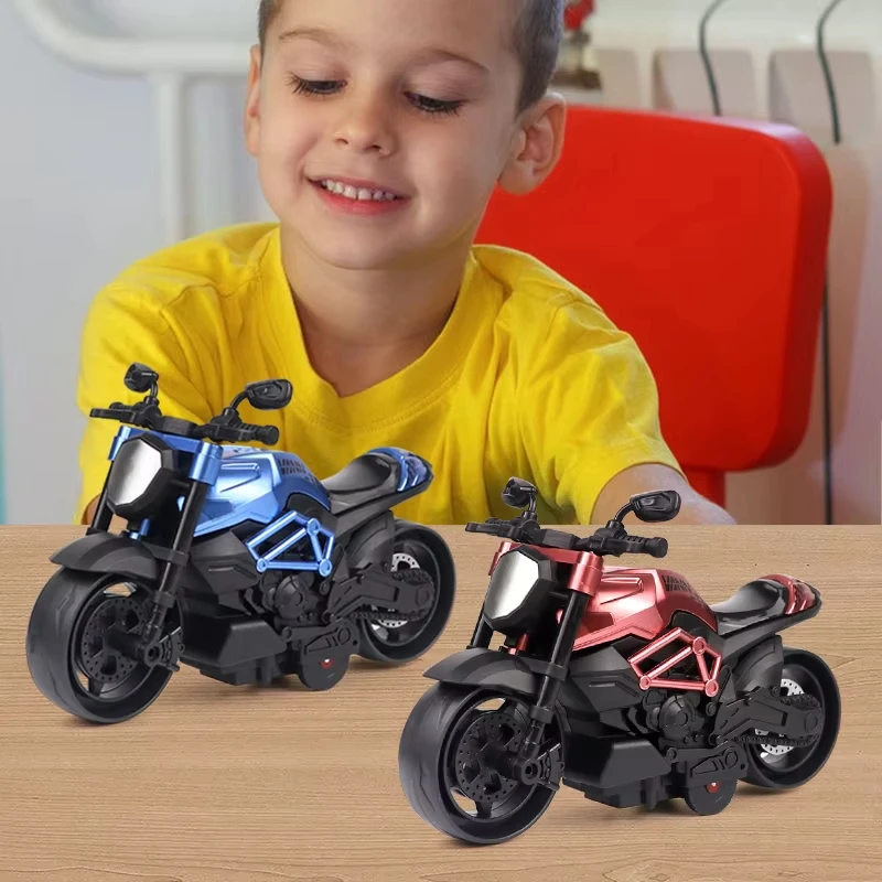 Kinderspielzeugautos, Trägheits- und coole Motorräder, Spielzeugmodell, Lokomotiven, Ornamente, Simulation, Spielzeugautos für Jungen, Geschenke.