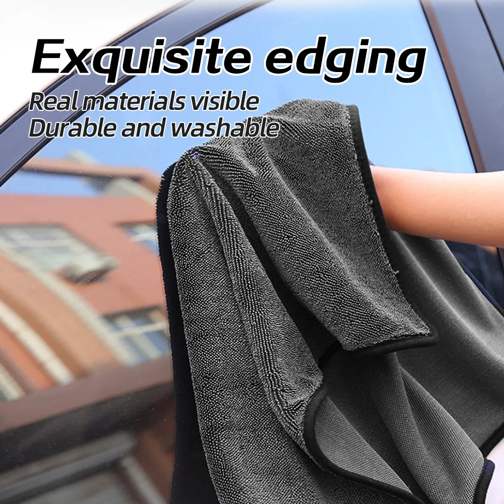 40*60/40cm Car Wash Towel 600GSM Microfiber Double-Sided Ultra Absorbent Car Wash Cloth Cleaning Drying Towel Washing Accessorie