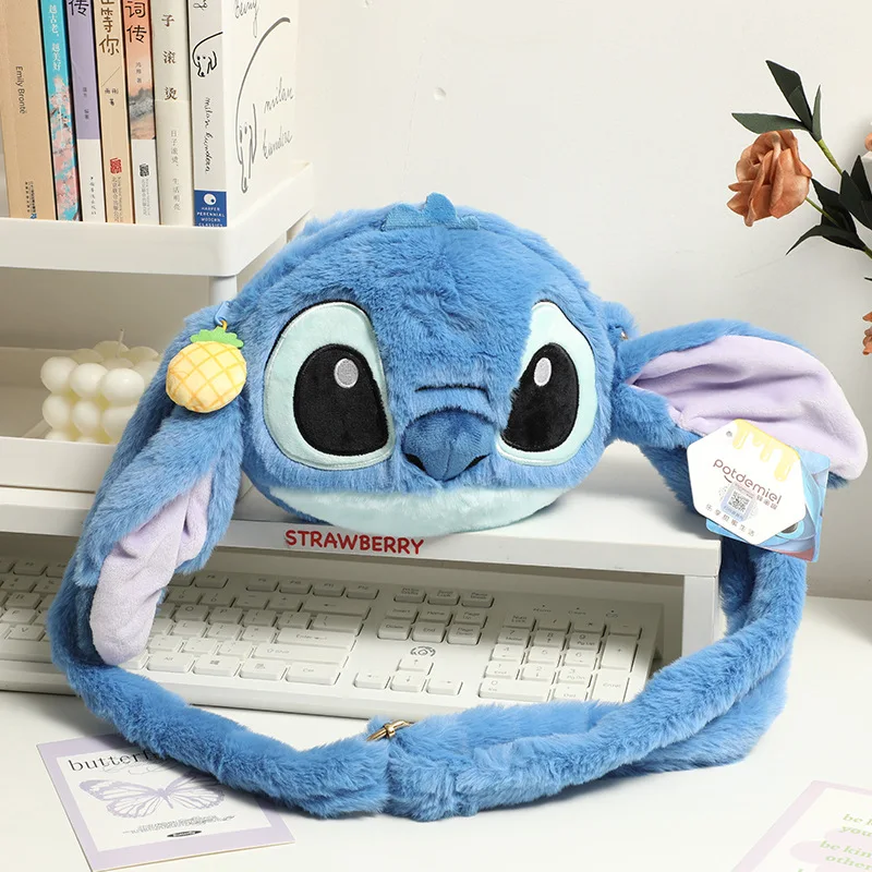 Disney Woody Buzz Lightyear Stitch Zaino in peluche simpatico cartone animato Borse Kawaii Borsa a tracolla inclinata imbottita soffice Periferia