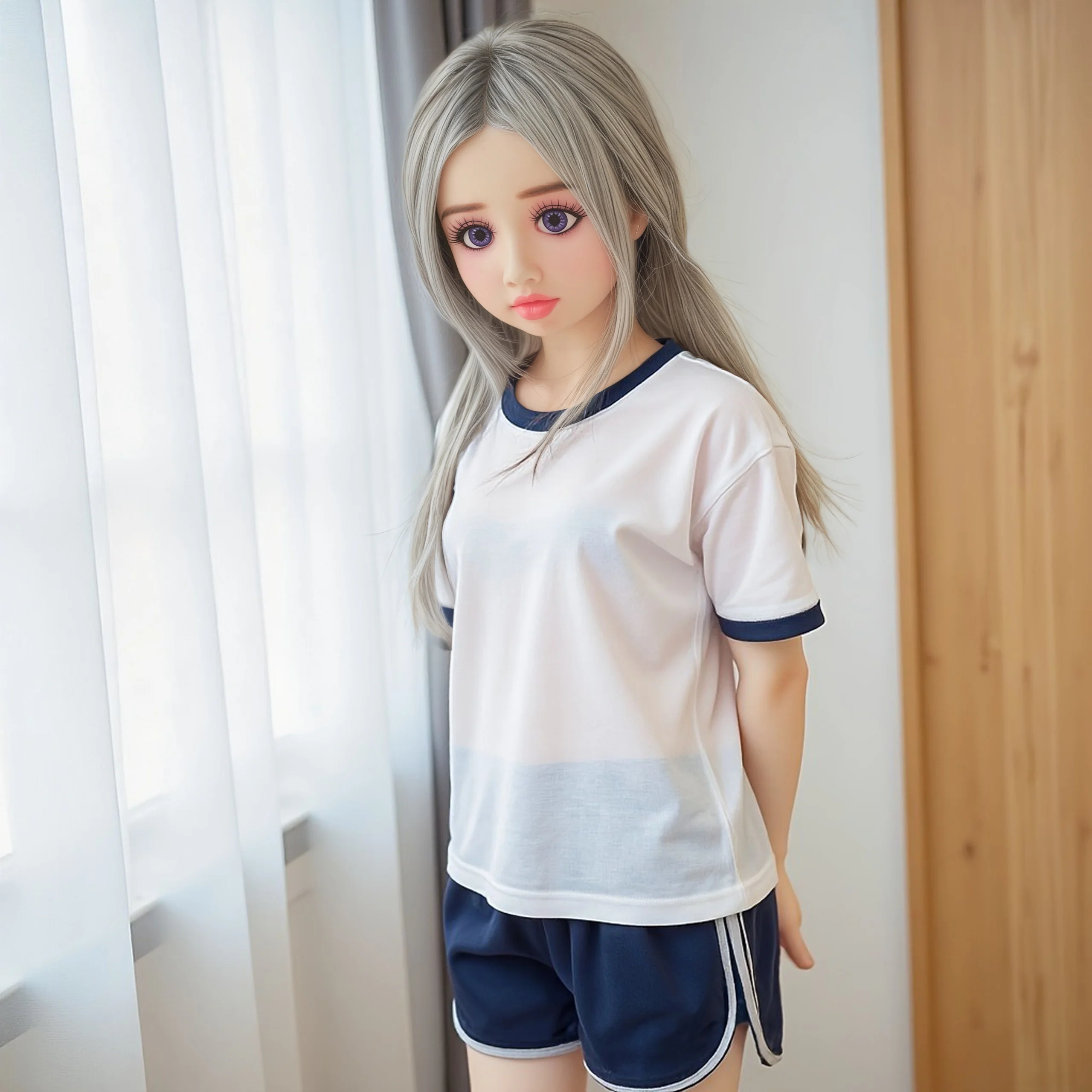 27인치 TPE 인형, 전신, 견고한 뼈구조, 다양한 포즈, 정교한 메이크업, 섬세한 피부, 사진 촬영 및 파티에 적합