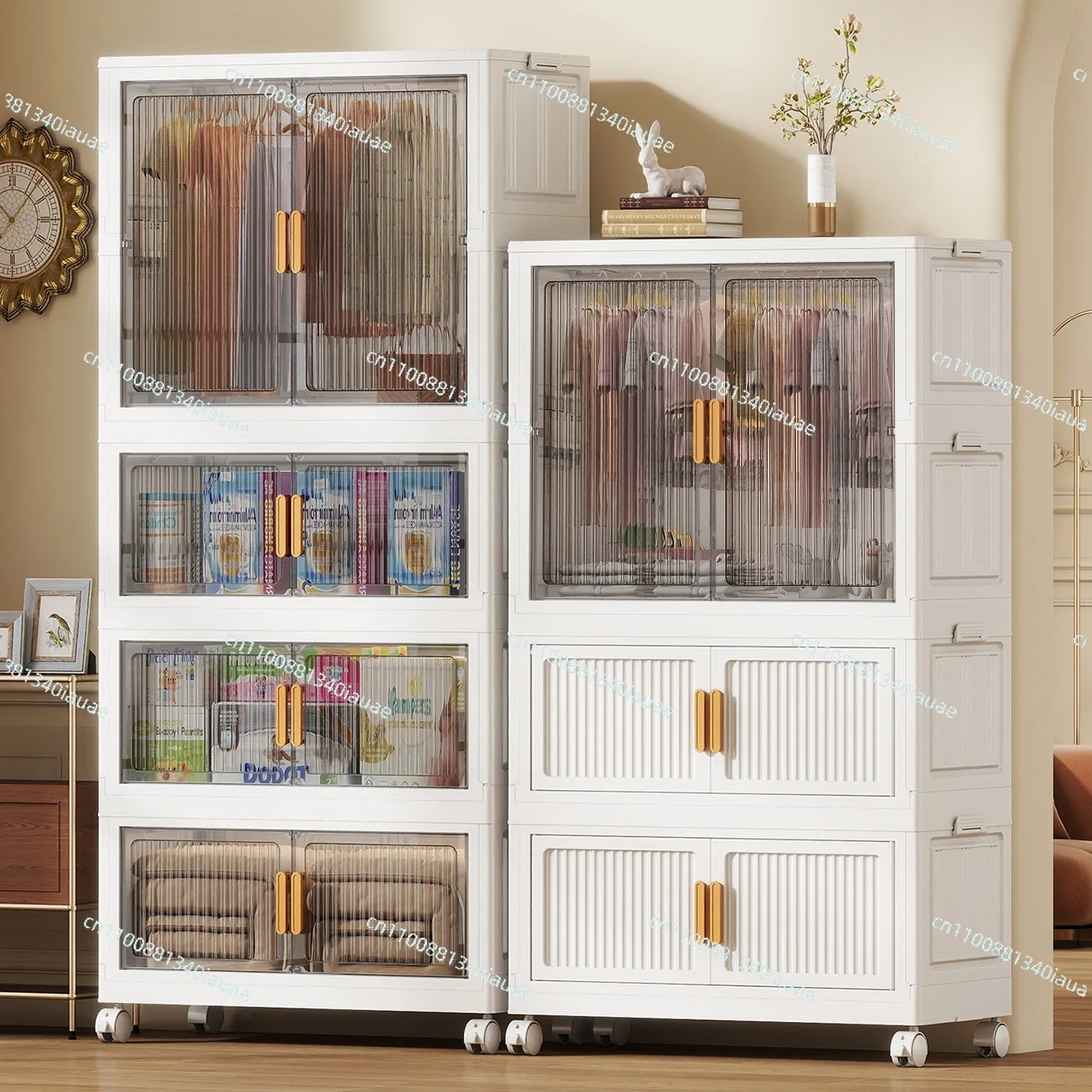Storage Cabinet Thickened Household Children's Clothing Locker Folding Simple Wardrobe