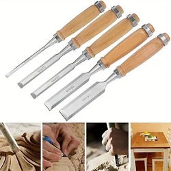 FLAT SHOVEL CHISEL CARVING KNIFE SCRAPER WOOD HANDLE FLAT CHISEL FLAT CHISEL WOOD CHISEL 6-38MM WOODWORKING CHISEL